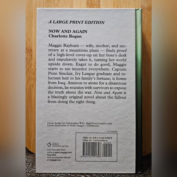 Now and Again a novel by Charlotte Rogan Book - Picture 2 of 3